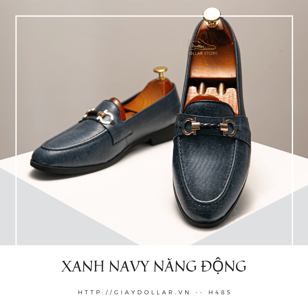 giày tây, giày công sở, giày công sở nam, giày da bò, giày loafer, giày lười, giày tây lười, giày tây nam, giày patina H485