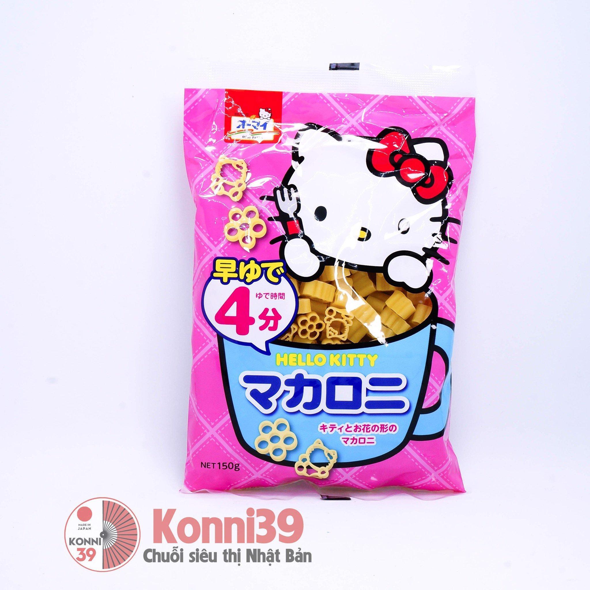 [HCM]Nui Cho Bé HelloKitty- Hàng Nội Địa Nhật ( Gói 150gr) nui có hình HelloKitty đáng yêu giúp bé thích thú hơn khi ăn