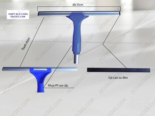 Đầu gạt nước trên kính lưỡi cao su cán nhựa Asia Việt Nam