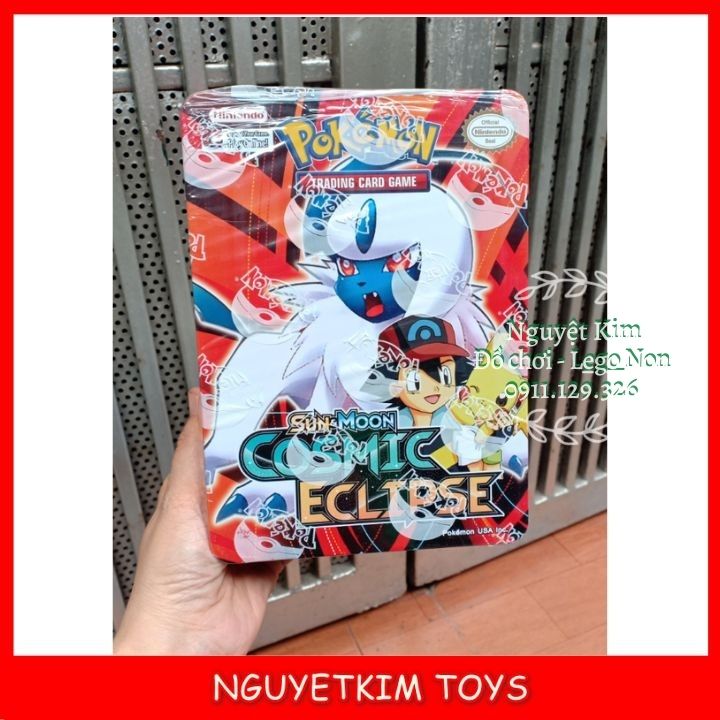 [SIZE 3] Bộ Bài Pokemon Hộp Sắt To Hàng Siêu Đẹp Chuẩn - Size 3 Loại Đẹp 83 Thẻ Bài Và 3 Túi Thẻ Vip- Trò Chơi Chiến Đấu Phim Hoạt Hình Đồ Chơi Sưu Tập Trẻ Em