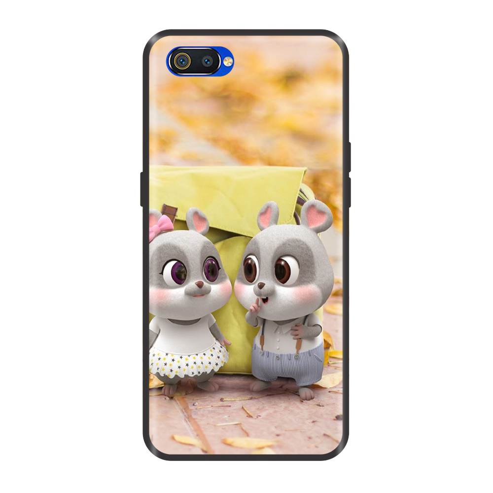 Ốp lưng tpu viền dẻo cho điện thoại realme 1 / 2 / 2 pro/ 3 /3 pro /5 /5pro /c1 /c2 chuột xuân vui chơi