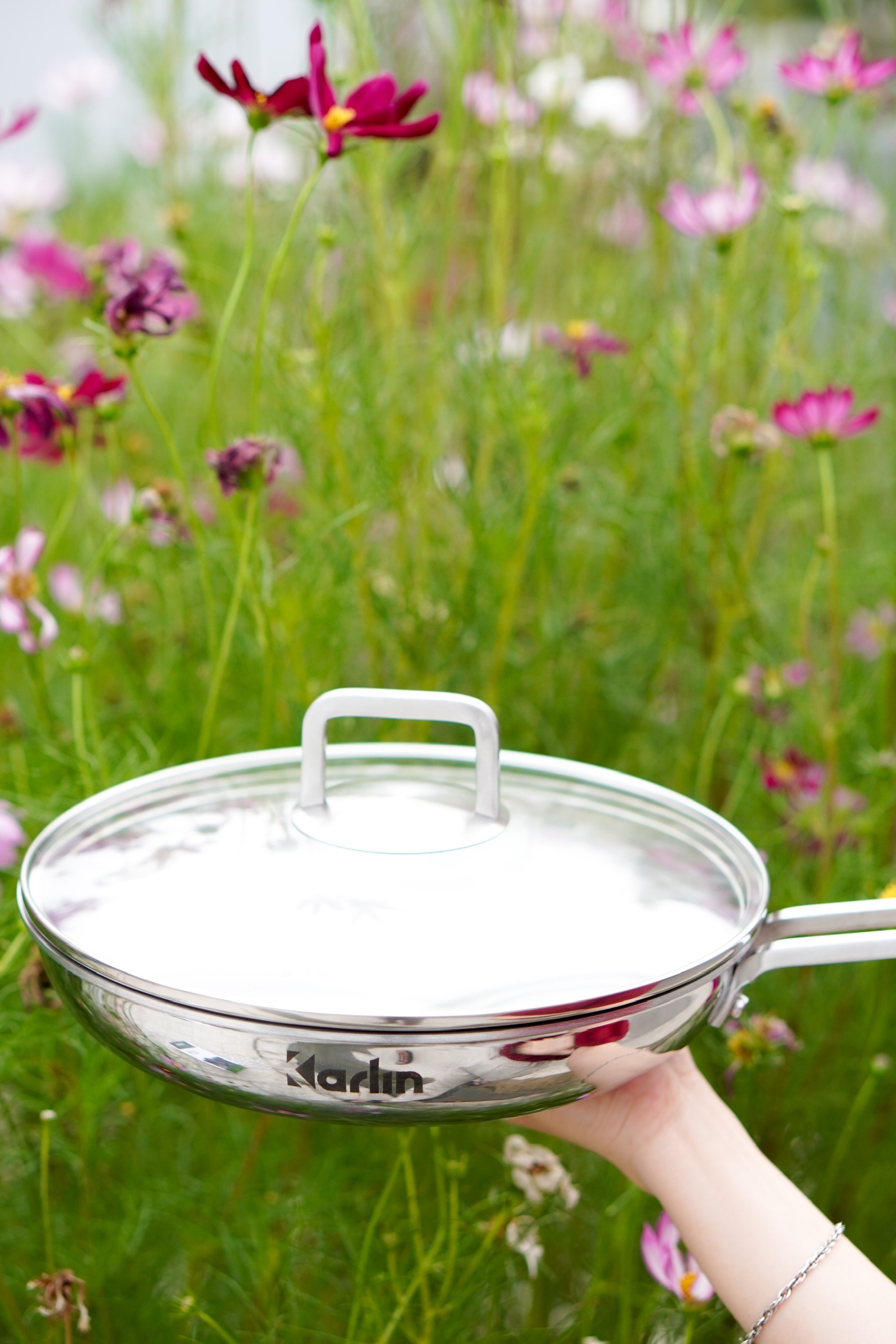 Chảo inox karlin 4 đáy chảo karlin p4 thương hiệu đức