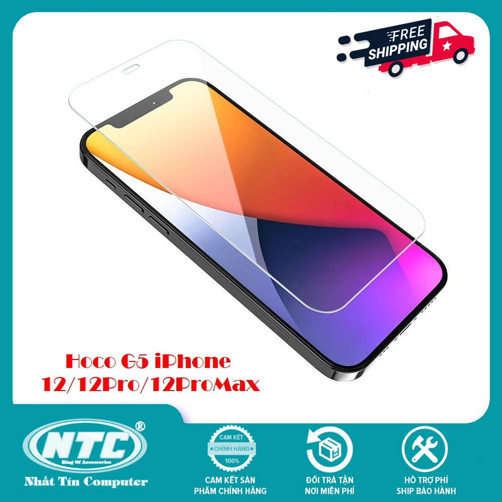 Kính cường lực Hoco G6 for iPhone 12 Mini / 12 / 12 Pro / 12 Pro Max (Trong suốt) - Hãng phân phối chính thức - Nhất Tín Computer