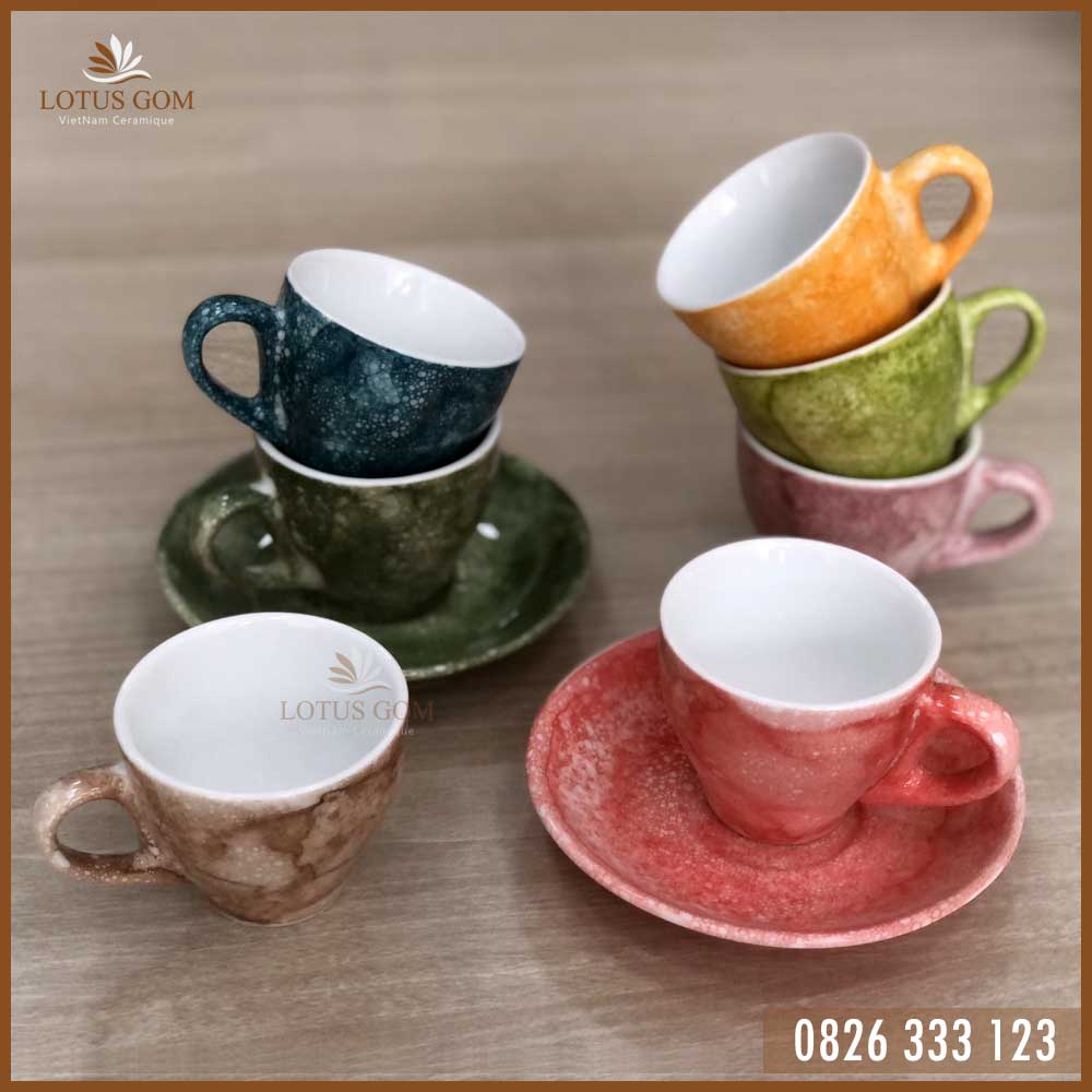 Ly cà phê gốm sứ capuchino cao cấp