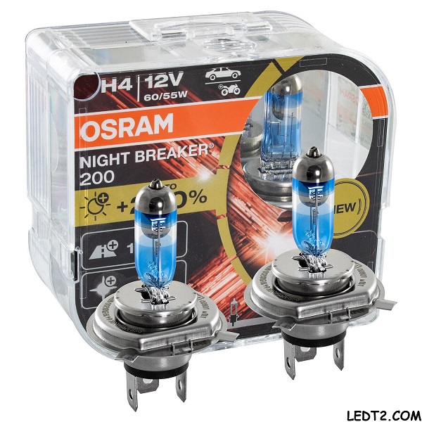 Đèn pha Halogen Osram Night Breaker +200%