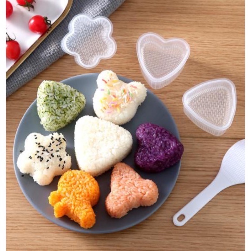 Khuôn làm cơm, khuôn ép cơm Onigiri cho bé ăn ngon