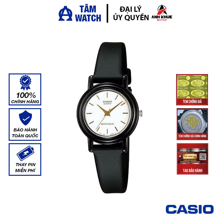 Đồng hồ nữ dây nhựa casio standard chính hãng anh khuê lq-139emv-7aldf
