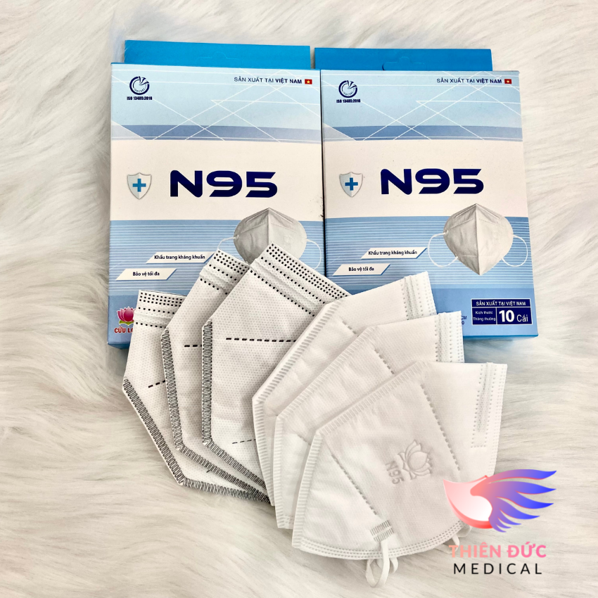 Combo khẩu trang 6 lớp n95 không van cửu long