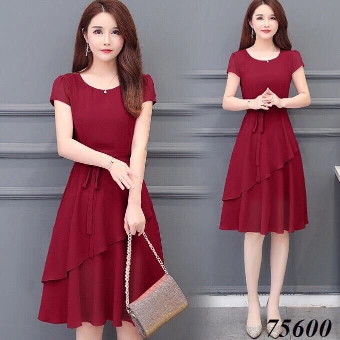 [HCM]ĐẦM XÒE VOAN DỰ TIỆC THẮT NƠ EO SIÊU DỄ THƯƠNG