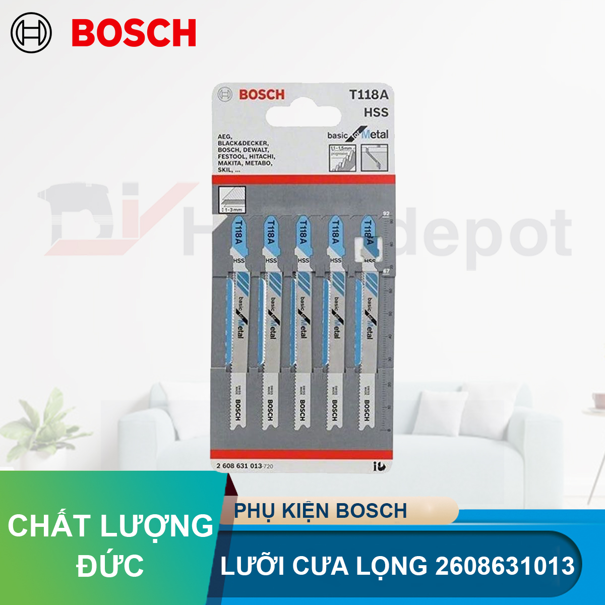 Lưỡi cưa lọng bosch t 118 a - sắt
