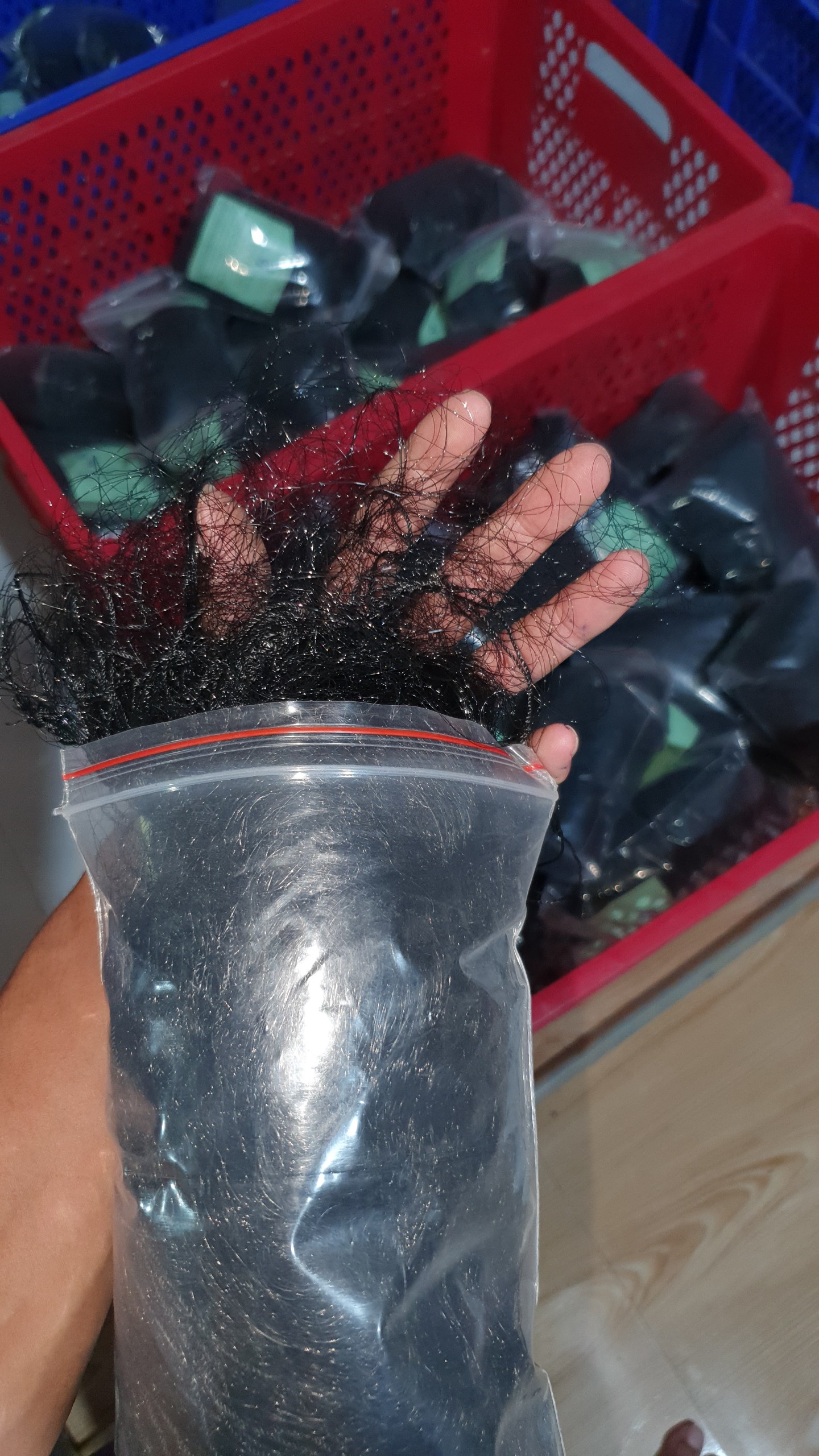 Lưới bẫy rẽ giun, bẫy tổng hợp các loại chim dài 20m cao 6m đã làm đầy đủ và thắt chống gió, hàng thái lan mua về chỉ việc sử dụng