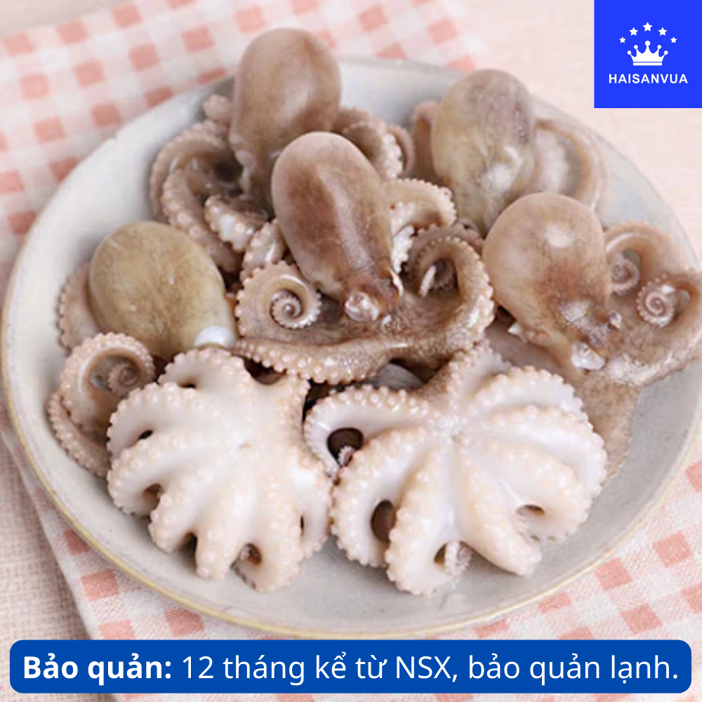 Bạch tuộc đông lạnh HAISANVUA Đánh bắt ở vùng nước sâu Làm sạch Đóng gói 1kg túi Giao hỏa tốc Hồ Chí Minh Đổi trả tại nhà