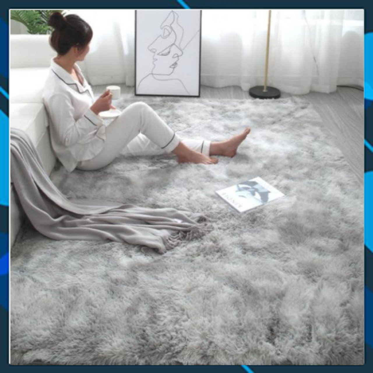 Thảm Lông Trải Sàn Nhập Khẩu Sang Trọng, Hiện Đại 1m2x1m6, 1m6x2m, 1m6x2m3 Cho Phòng Khách, Ngủ, Chụp Hình Và Các Sự Kiện...