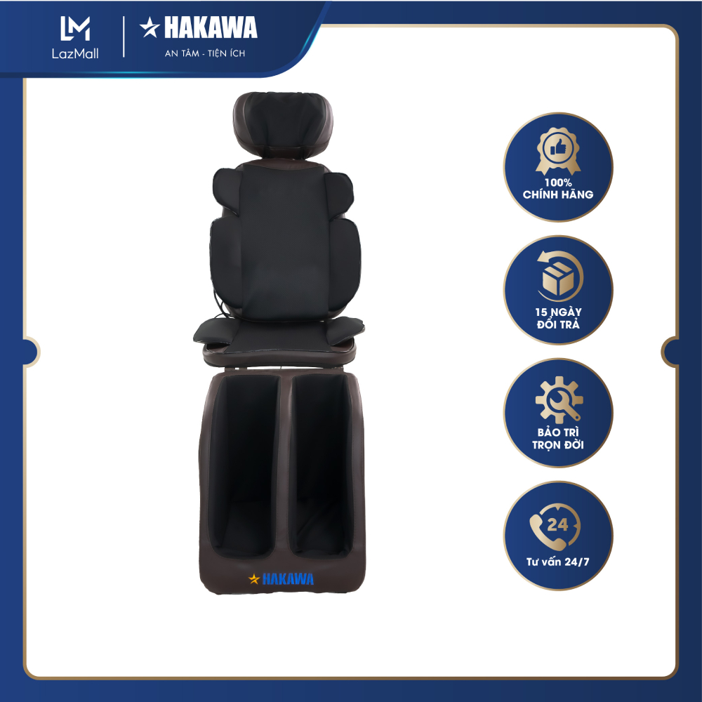 Ghế massage toàn thân hakawa hk-m11 - công nghệ massage nhiệt hồng ngoại trị liệu đau nhức cơ hiệu quả - bảo hành 2 năm chính hãng