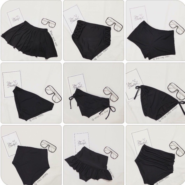 Quần bơi bikini nữ lẻ nhiều kiểu váy bơi lẻ giá rẻ - oq068