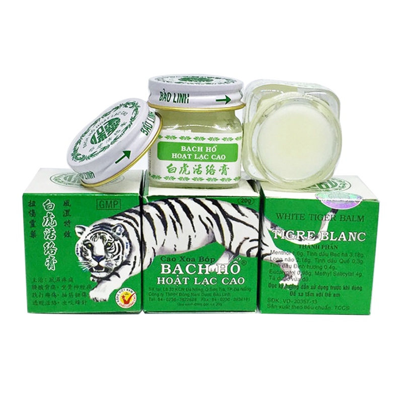 Cù là bạch hổ, cao con cọp hộp 20gam