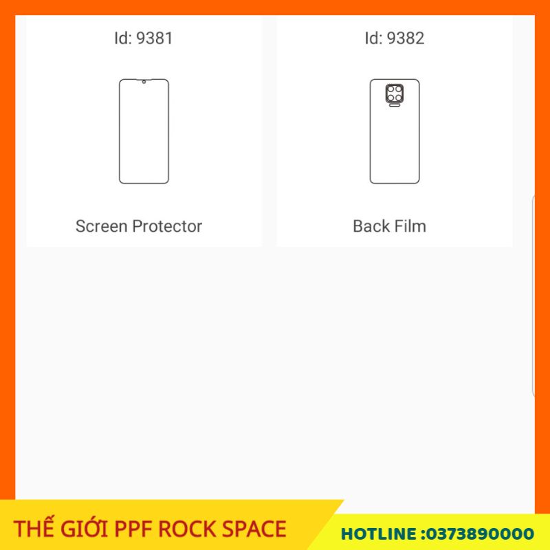 Dán màn hình PPF Vsmart Aris (Có Mặt trước, Mặt Sau, Full bộ theo lựa chọn) Rock Space