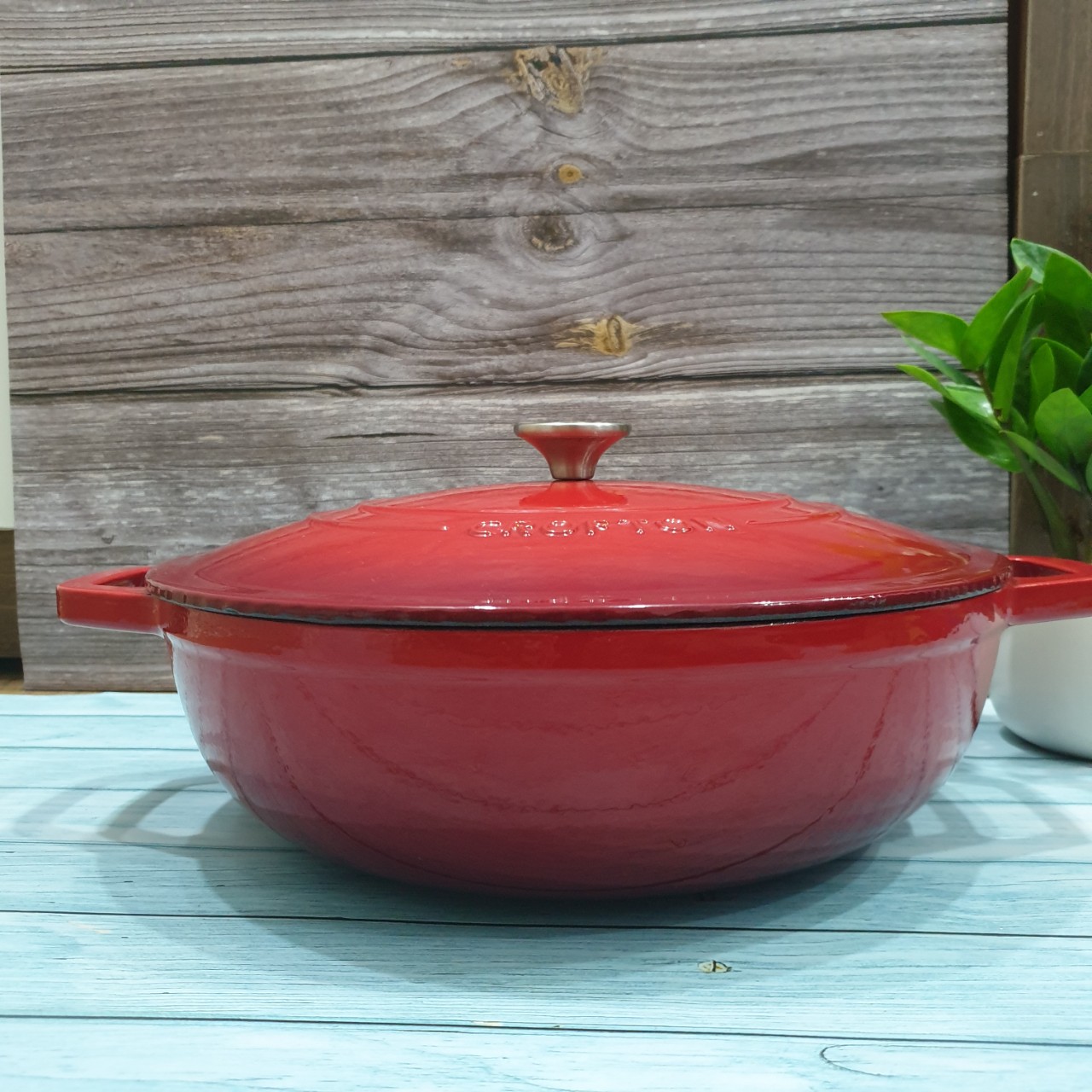 Nồi Lẩu Gang Tráng Men 5QT Enamel Cast Iron Dutch Oven OEM 30cm Joyce Đài Loan