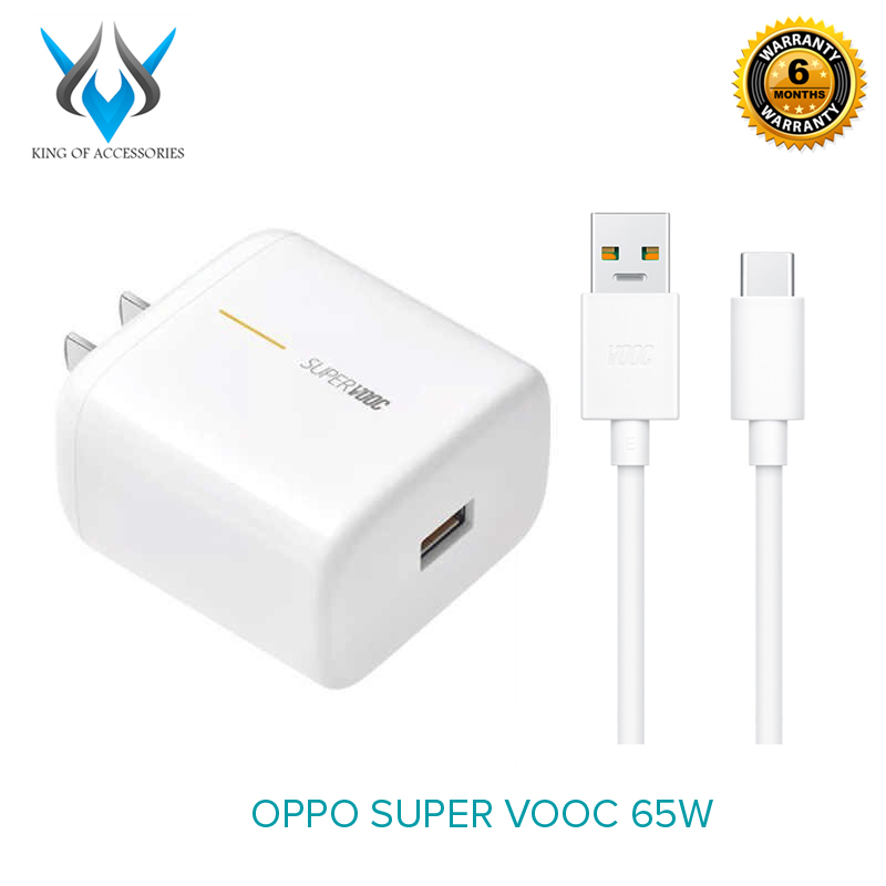 Bộ cốc cáp typeC sạc nhanh 65W OPPO VCA7GACH Super VOOC - công nghệ siêu nhanh của Oppo (trắng) - Nhất Tín Computer