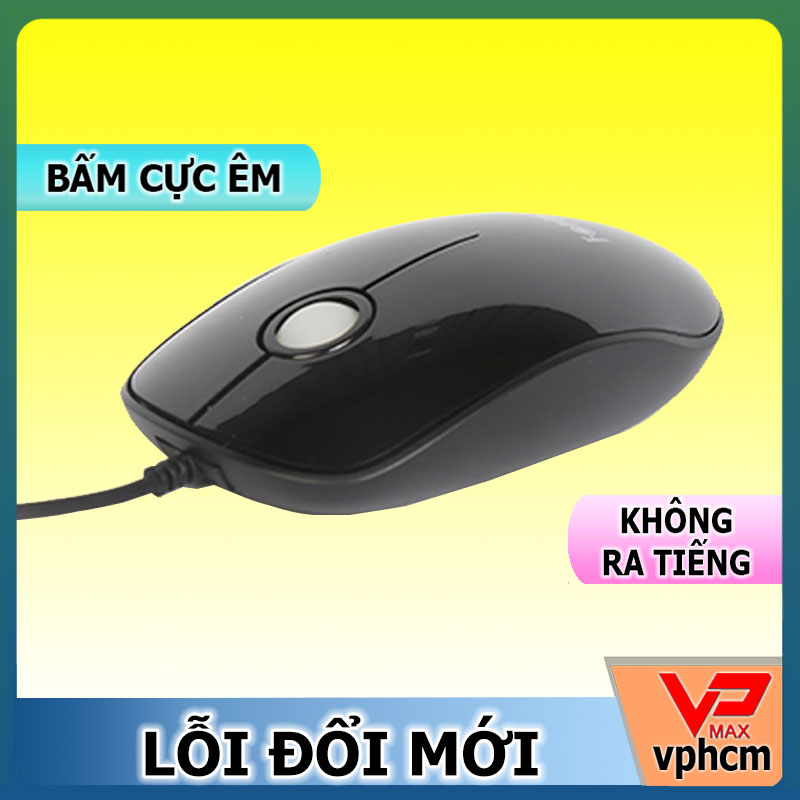 Chuột chơi Game làm văn phòng Fortech L122 giảm ồn bấm không tiếng động đèn led 7 màu - vpmax