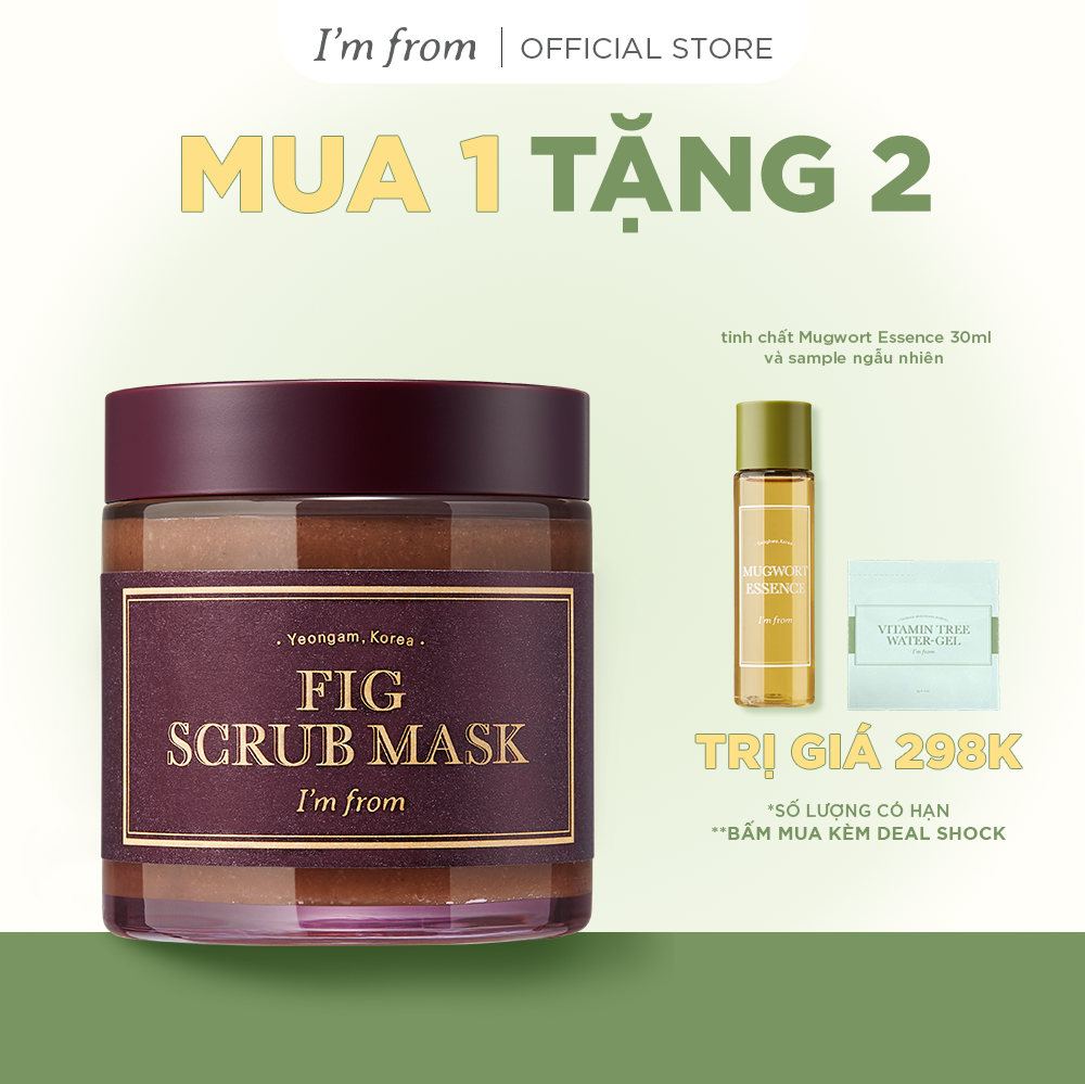I'm from mặt nạ tẩy da chết fig scrub mask 120g