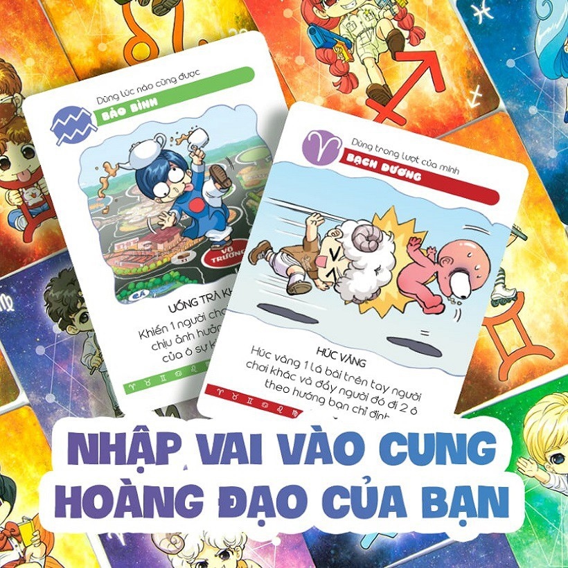 ✹❆ Bộ trò chơi Cuộc Đua Sao Chổi (CHÍNH HÃNG) Dòng Board Game Lớp Học Mật Ngữ 12 Cung Hoàng Đạo Đồ Chơi Trẻ Em MecoMart