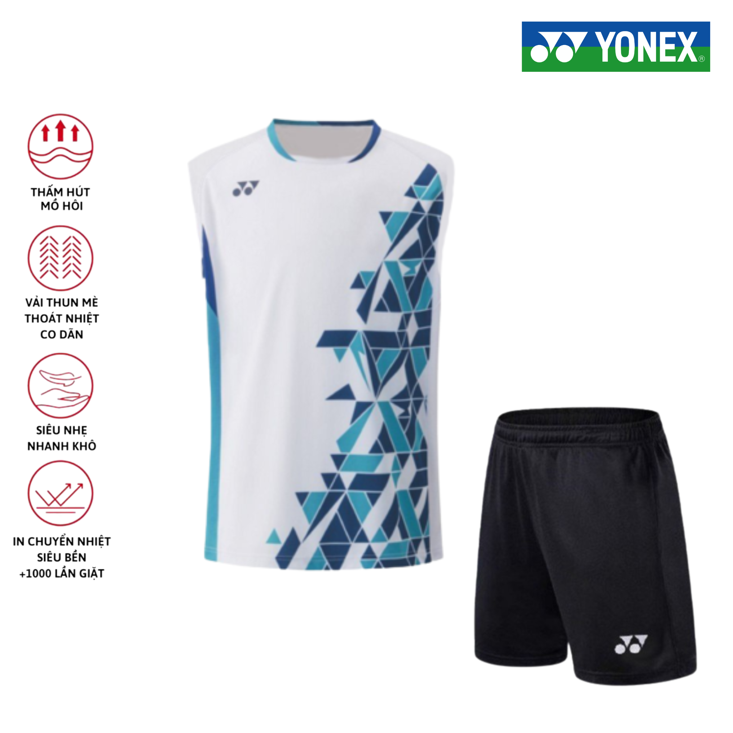 Áo cầu lông, quần cầu lông Yonex chuyên nghiệp mới nhất sử dụng tập luyện và thi đấu cầu lông A256