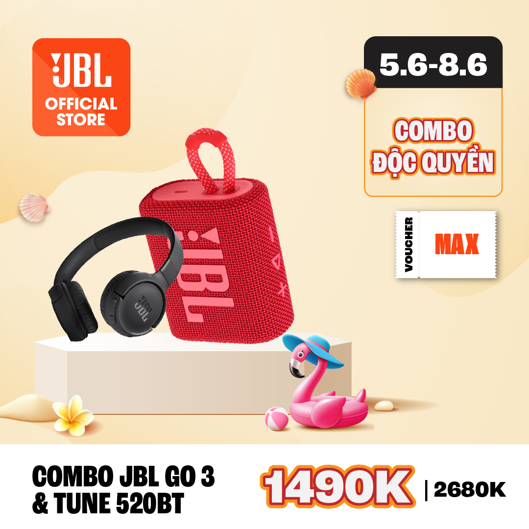 LOA BLUETOOTH JBLGO3 & TAI NGHE TUNE 520BT