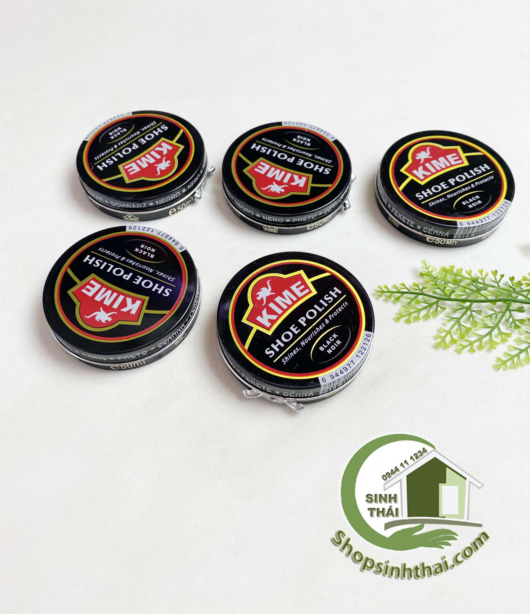 [HCM]Hộp xi đánh giày - xi bóng giày da màu đen - hộp tròn