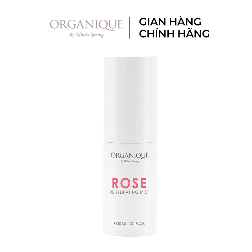 Xịt khoáng dưỡng ẩm hương hoa hồng organique rose rehydrating mist 30ml