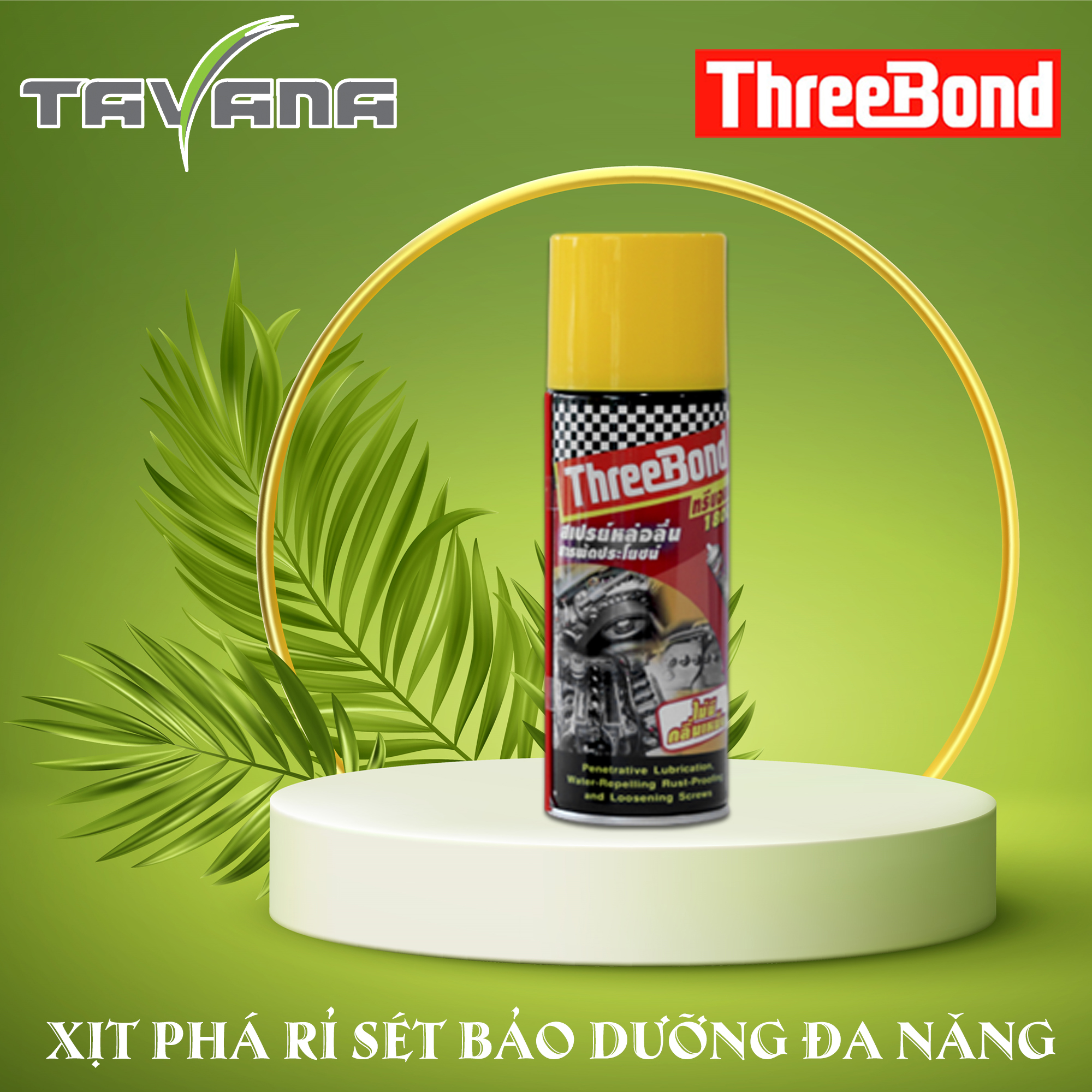 Chai xịt phá rỉ sét bảo dưỡng đa năng threebond 1800 400ml