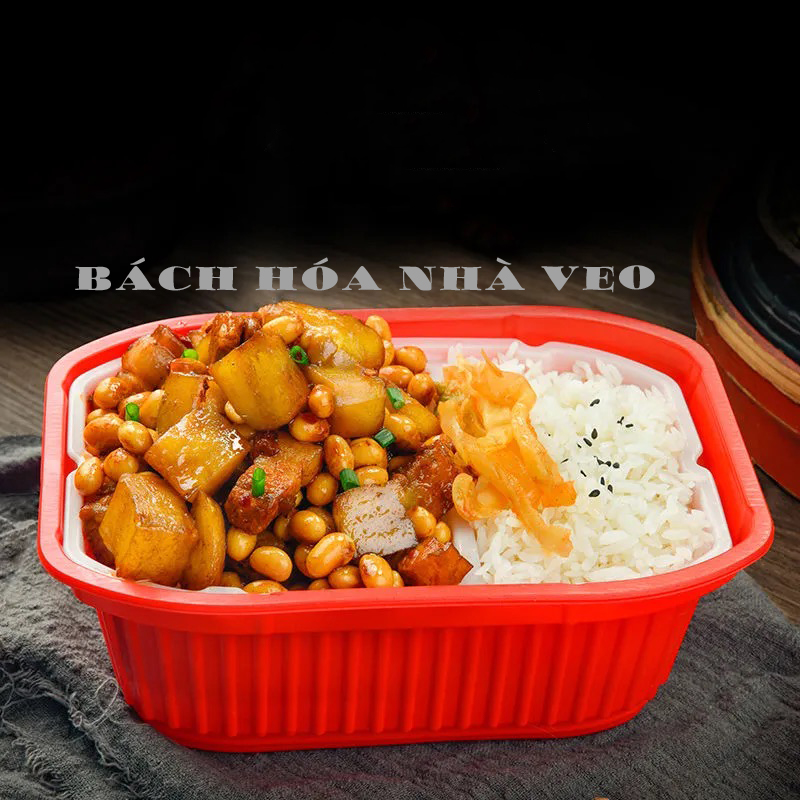 Cơm Tự Sôi Trùng Khánh 2 Ngăn, Hộp To 600 gram | Tự Chọn Các Vị