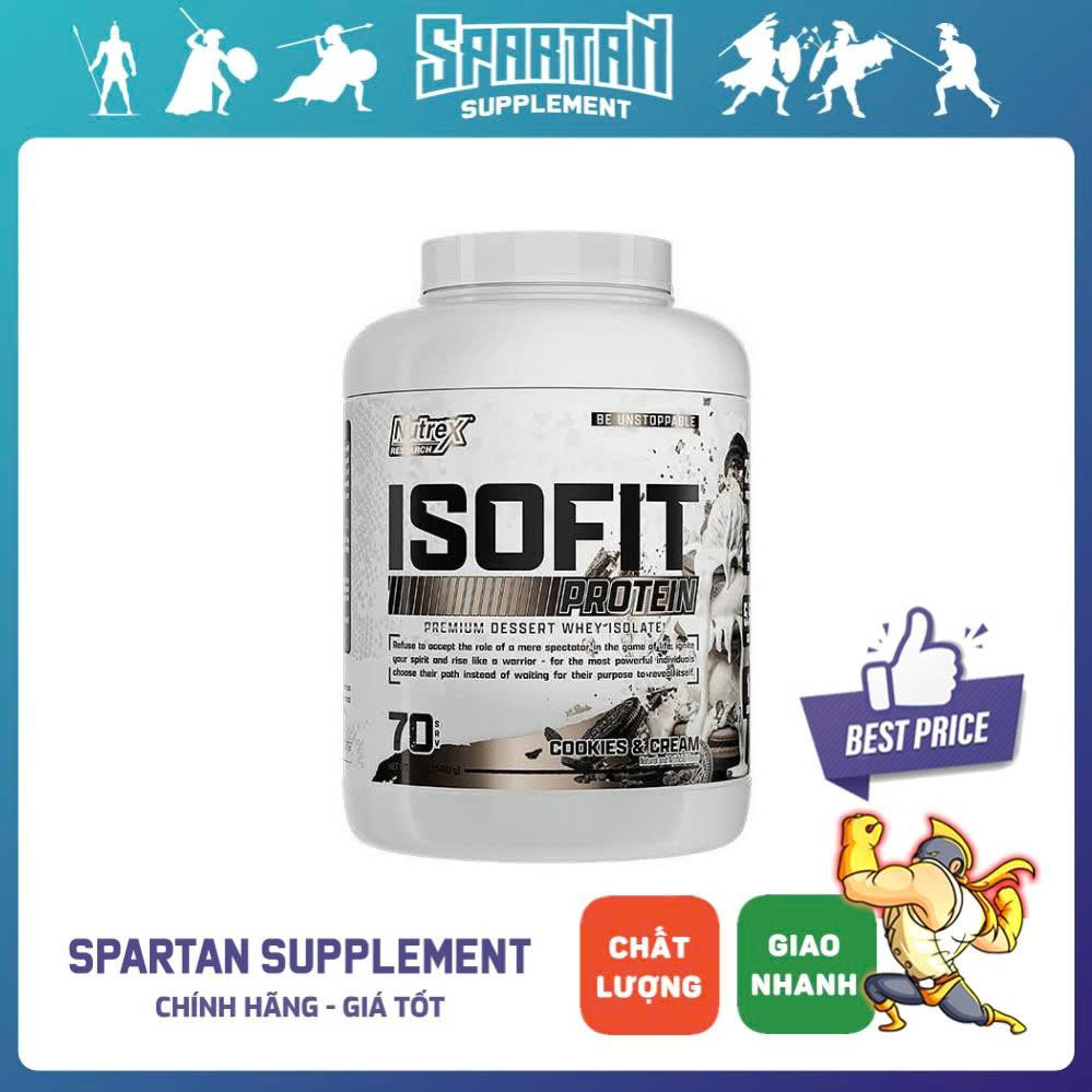 Nutrex Isofit - Sữa Whey Protein Isolate 100% IsoFit Tăng Cơ Bắp