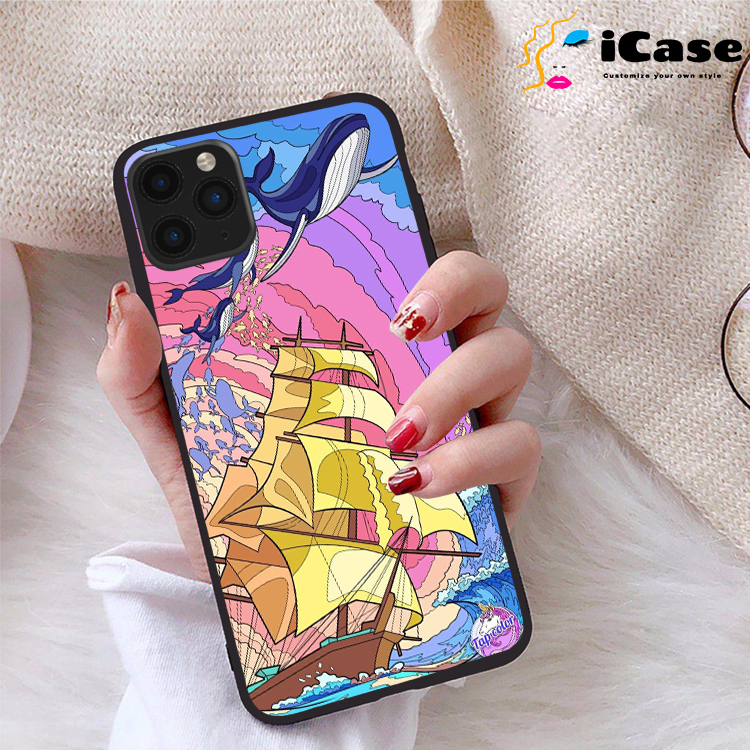 Ốp lưng iphone 11 pro max viền dẻo tpu bst sea