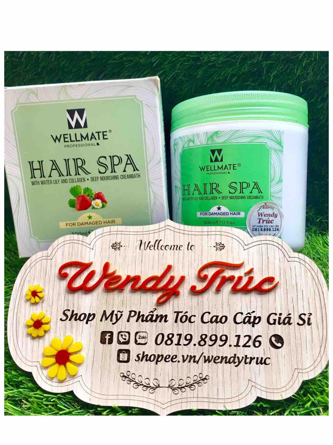 Hấp dầu phục hồi tóc collagen wellmate for damaged hair 500ml