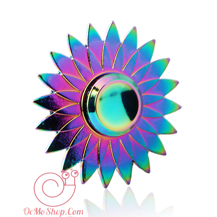 Con quay Finger Spinner cánh nhọn phản quang kim loại