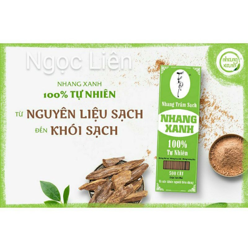 Nhang xanh nhang trầm sạch 100% tự nhiên