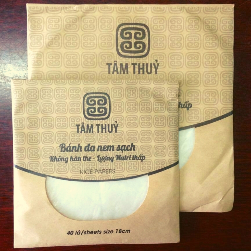Bánh đa nem Tâm Thủy 23cm không chất bảo quản, không hàn the, không tẩy trắng