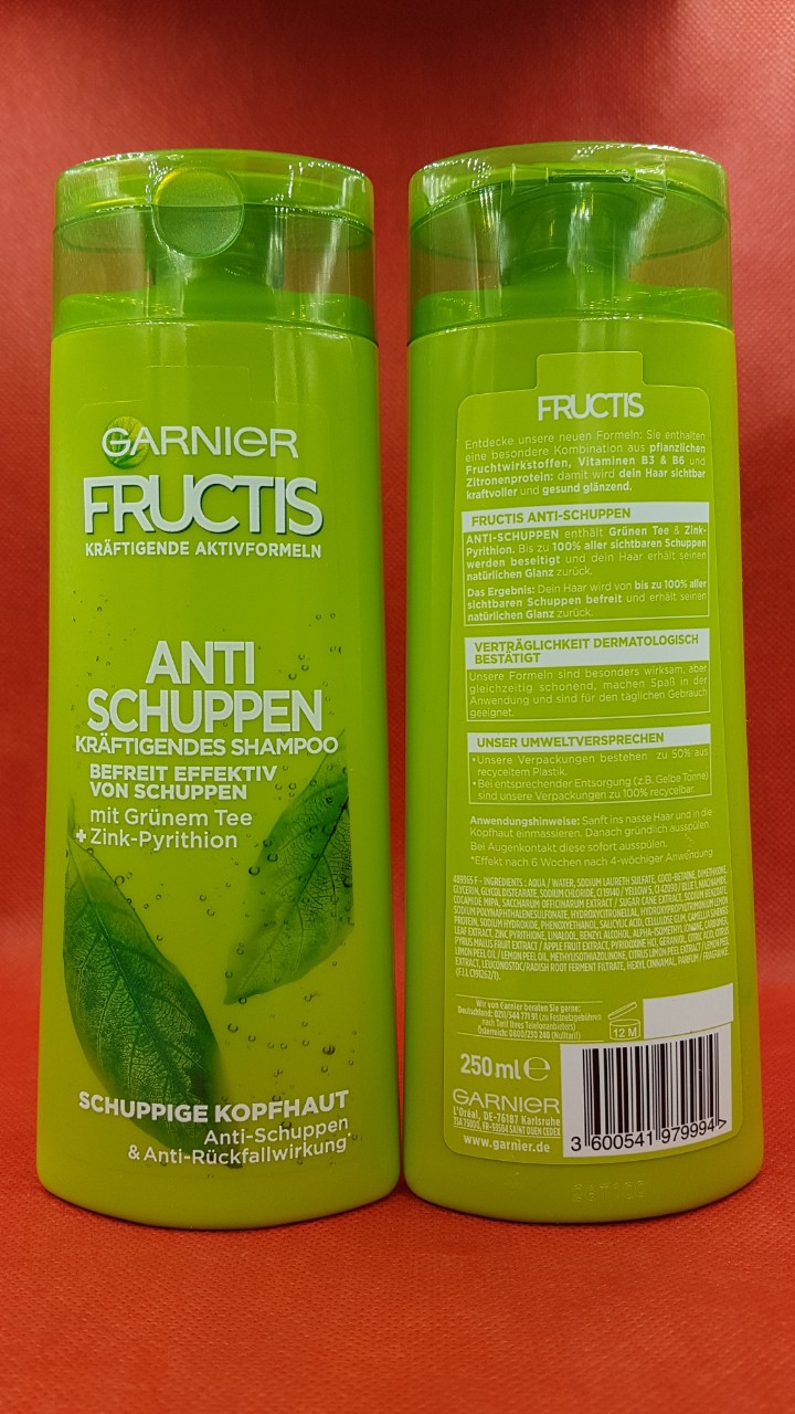 Dầu gội Garnier Fructis Anti Schuppen 250ml xách tay Đức