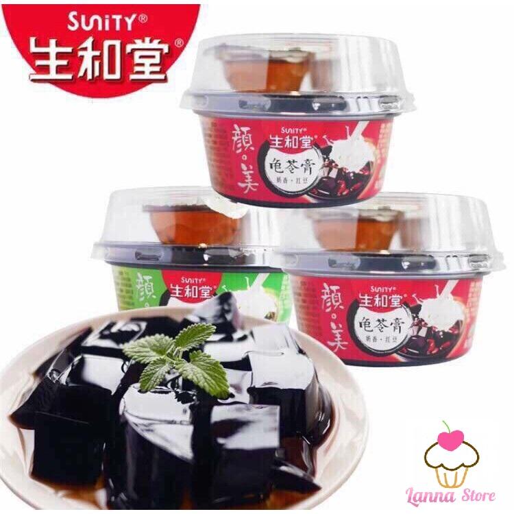 [HCM]Thạch cao quy linh sunity vị đậu xanh 222g - Đài Loan