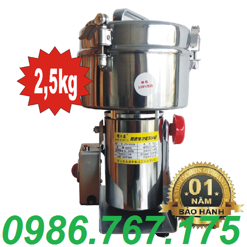 Máy xay ngũ cốc, máy xay bột mịn, máy xay thảo dược, dược liệu 2500G
