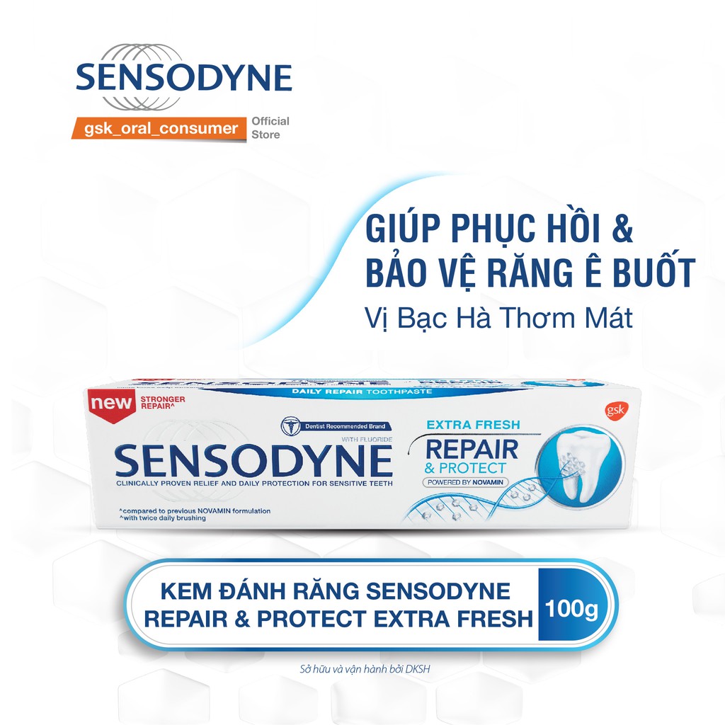 Kem Đánh Răng Sensodyne Repair & Protect Extra Fresh 100g, Doctor.online24h