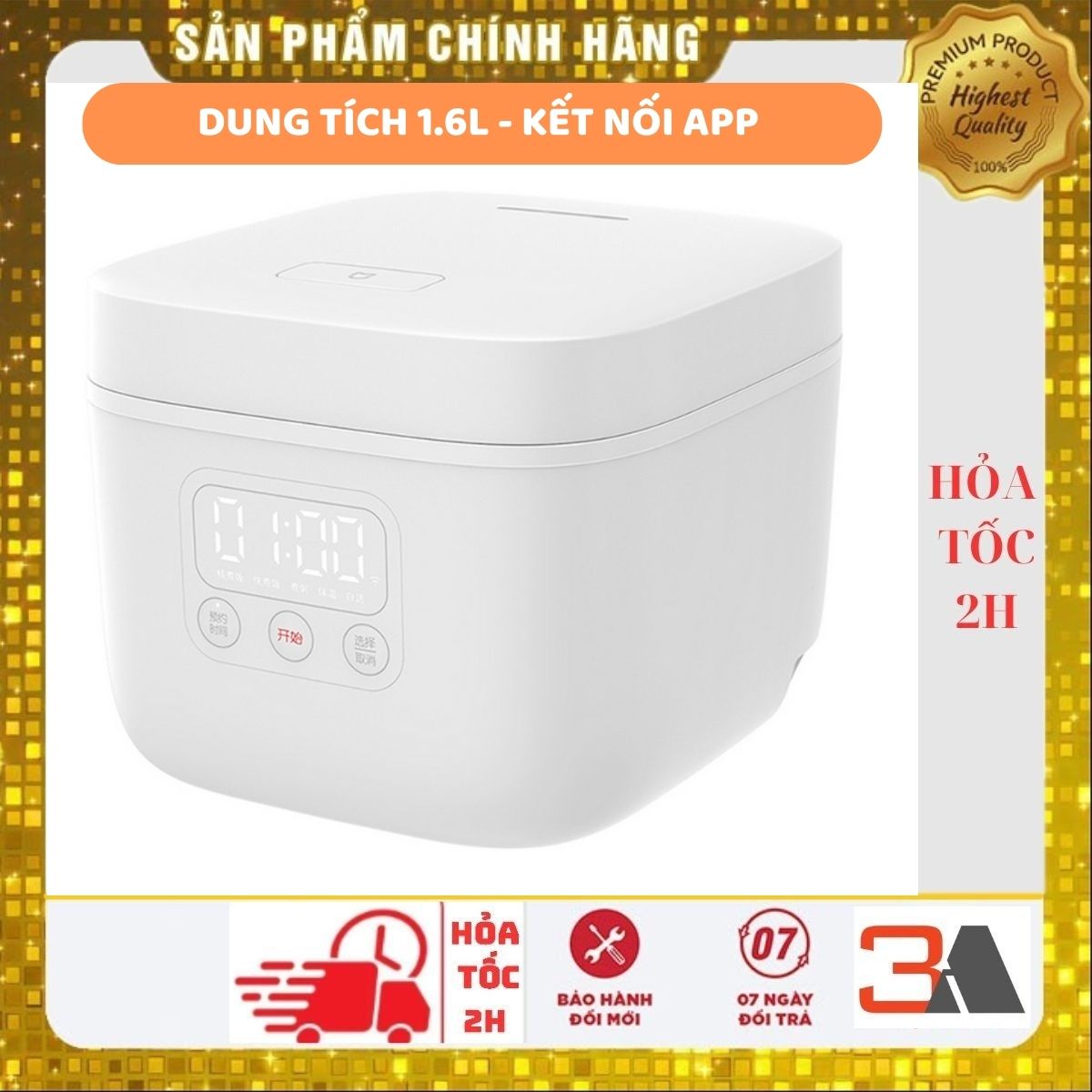 Nồi cơm điện thông minh xiaomi chính hãng - 1.6l dfb201cm va 3l mdfbz02acm va 4l mdfbd03acm