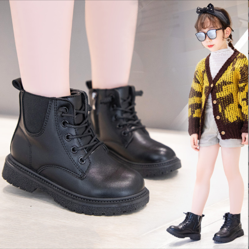 Giày Bốt da mềm ( cao cấp ) cho bé gái phong cách hàn quốc (mẫu mới nhất ) -A108