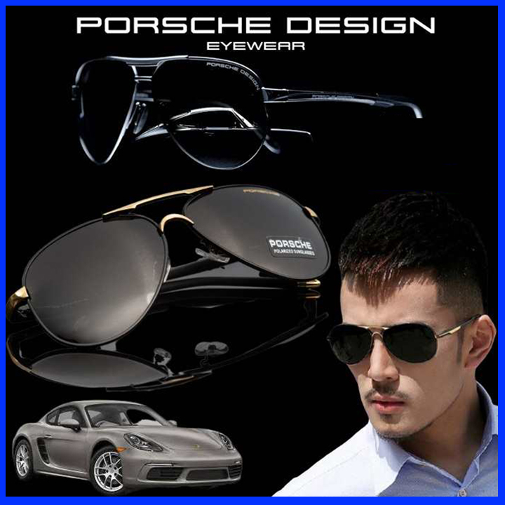 Kính Porsche Design P8000 full box, Mắt kính tròng phân cực polarized chống tia UV, chống chói P8000, Kính mát P-8000 thời trang cao cấp sành điệu