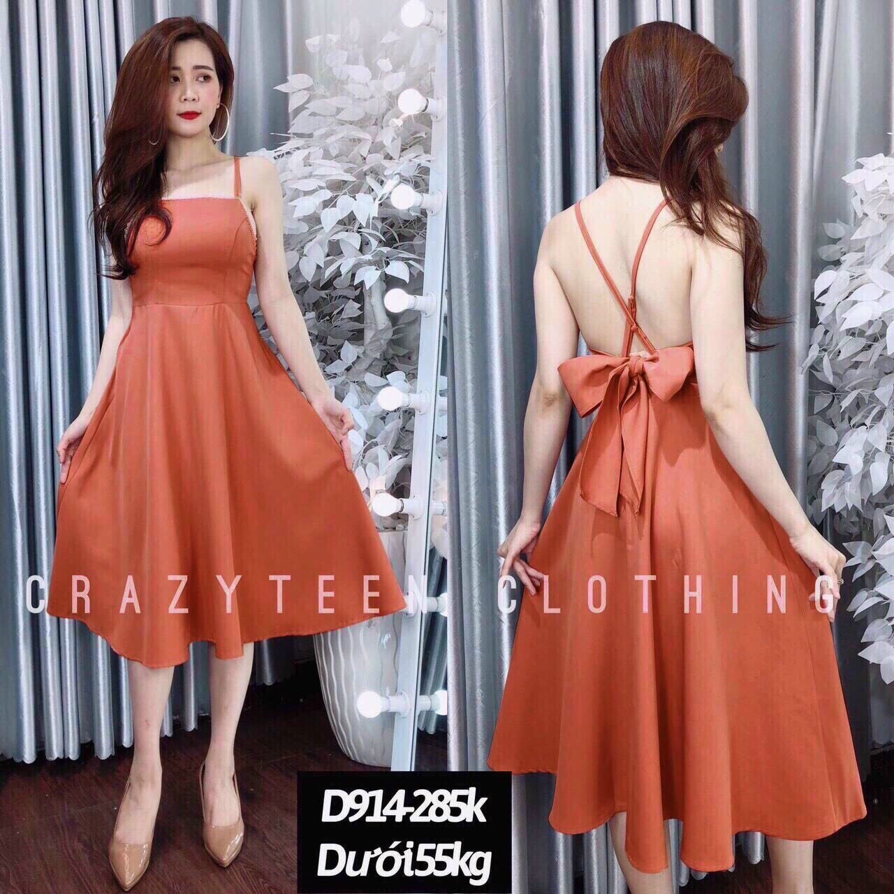 [HCM]ĐẦM LỤA NỮ CHÉO DÂY HỞ LƯNG FREESIZE DƯỚI 60KG CÓ SẴN MÚT- HÀNG CAO CẤP