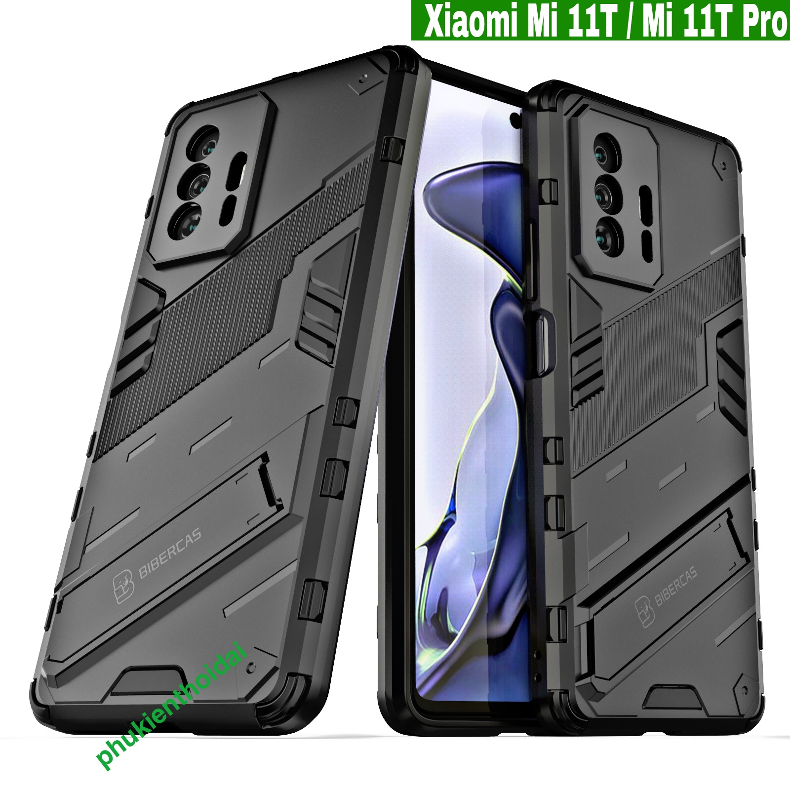 Ốp lưng Xiaomi Mi 11T Pro / Mi 11T Pro / Xiaomi 13T / 13T Pro Iron Man Ver 2 chống sốc giá đỡ xem phim thời trang cao cấp