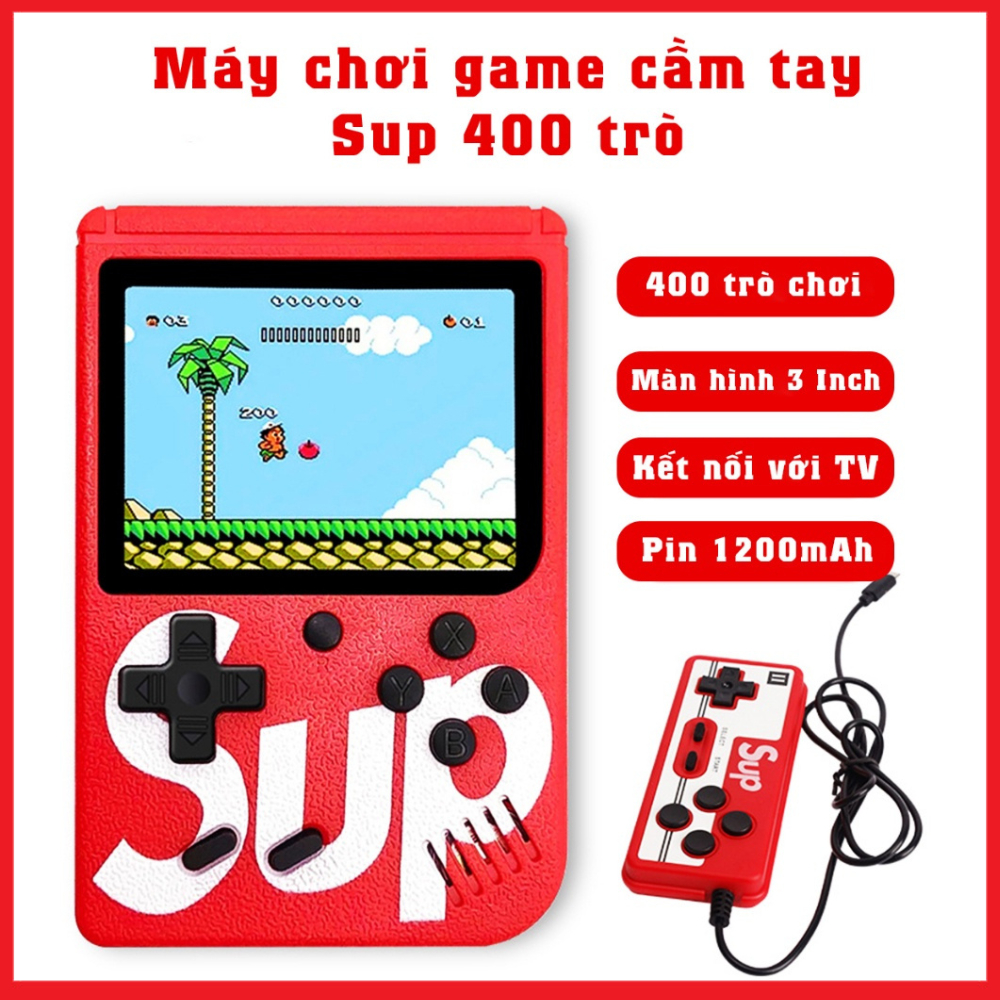 Máy chơi game đôi, máy chơi game Sup 400 trò vui nhộn