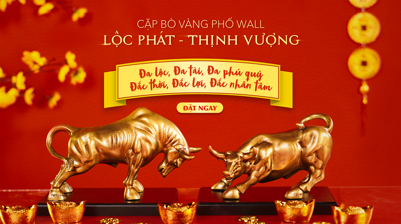 Cặp Bò Vàng Phố Wall Lộc Phát - Thịnh Vượng