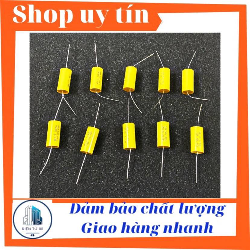 Túi 10 con tụ 2.2 uf cản loa treble giá siêu rẻ làm lọc loa phân tần loa